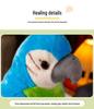 Colorful Realistic Parrot Plush Toy - Super Cute Pug Doll for Kids' Birthday Gift