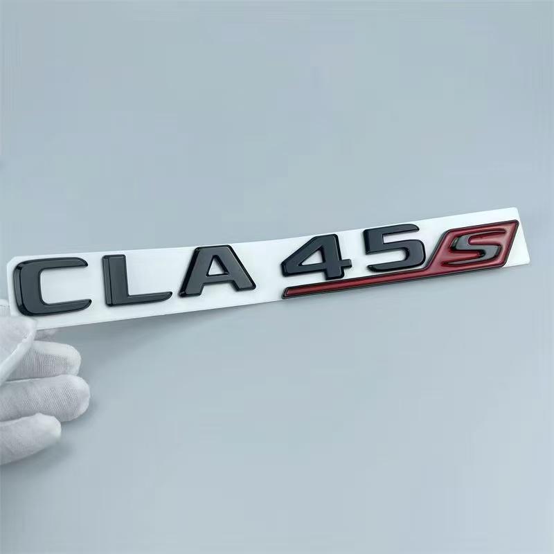 FFYE5 For Mercedes Benz CLA 45 S AMG C117 C118 CLA45S TURBO Car Trunk Badge Emblem Logo Sticker Letters Auto Accessories