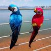 Simulation Parrot Garden Ornaments Creative Feather Lawn Figurine Ornament Animal Bird Outdoor Garden Party Prop Decoration Miniature
