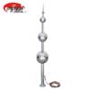 JINGRUIDA Stainless Steel Spherical ESE Lightning Rod with Grounding Kit