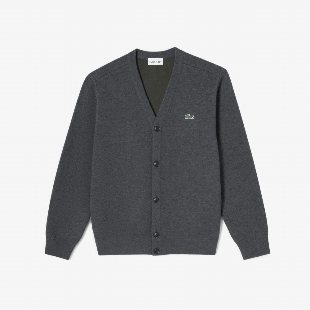 

LACOSTE Mens Basic VNeck Wool Cardigan AH460E53N EL6