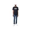 Emporio Armani SS23 Logo Print Detail Short Sleeve T-Shirt Men Tops Navy-Blue 3R1TU8-1JSAZ-0920
