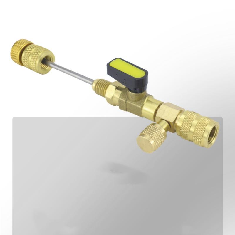 NEUER Ventileinsatz Entferner/Installateur mit Doppelgröße SAE 1/4 & 5/16 Anschluss Klimaanlagenleitungs-Reparaturwerkzeuge