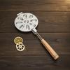 9-Cavity Walnut Cookie Mold Long Handle Double-Sided Walnut Cookie Maker Durable Non-Stick Egg Tart Mold Home Bakery
