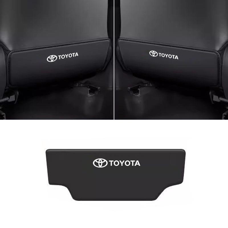 1pcs Car Seat Back Anti Kick Pad Mats Cover For Toyota GR GAZOO RACING Sport Corolla Yaris RAV CHR Camry Auris Auto Accessories