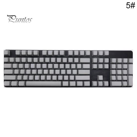 108 adet/takım PBT Renk Eşleştirme Işık geçirmez Mekanik Klavye Klavye Tuş Takımı Değiştirme
