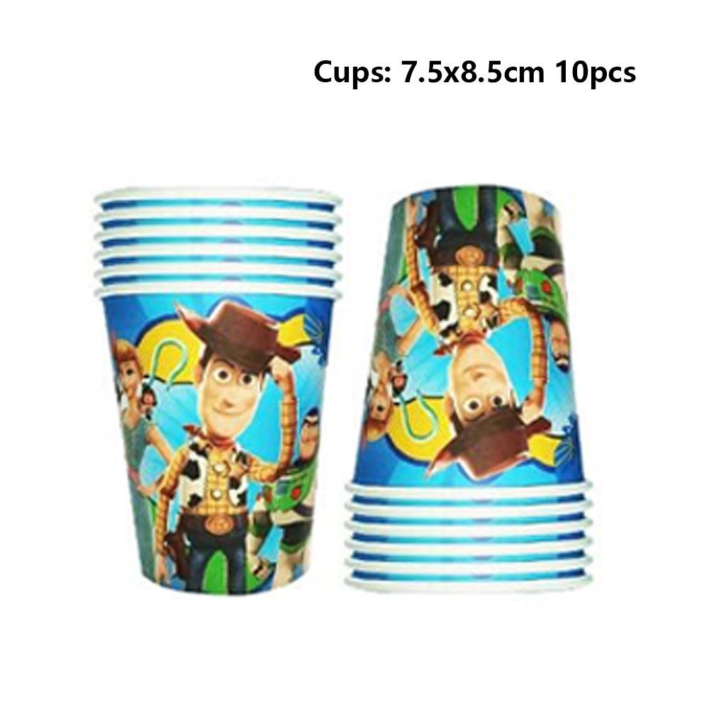 51pcs Toy Story Party Tableware kit Include Plates Cups Napkins Tablecloth
