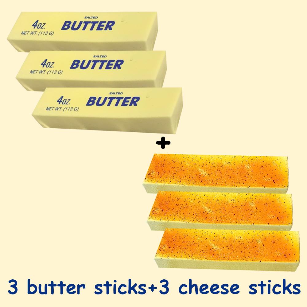 Butter Stick Squishy Toy Slow Rising Squeeze Toy Butter Bar Brick Squishy Fidget Toy Anti Stress Release Hand Relax Gift Toy