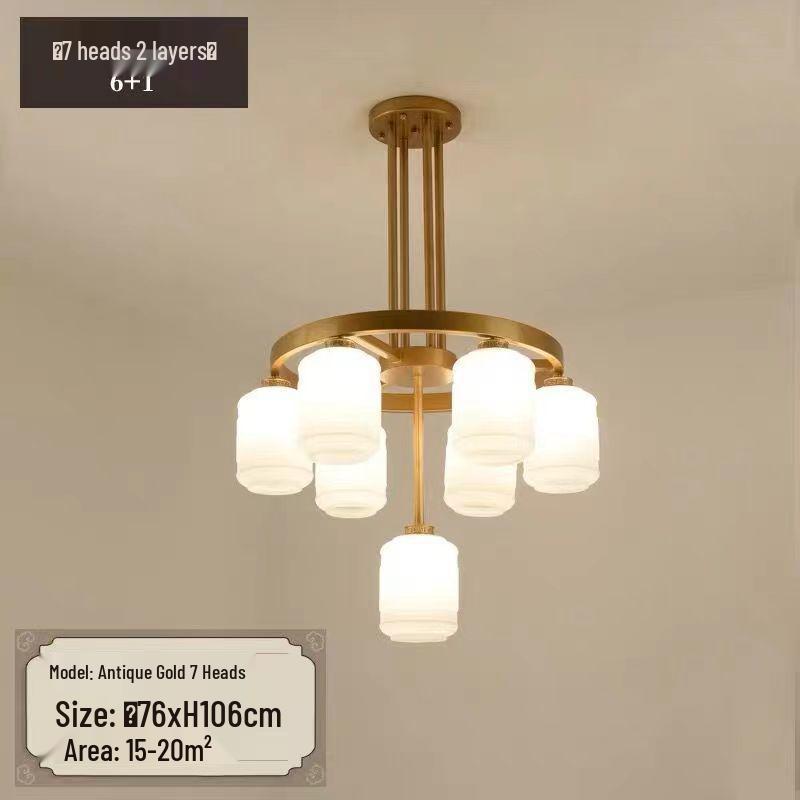 Chinese-Style Duplex High Ceiling Chandelier for Hotel Lobby or Villa