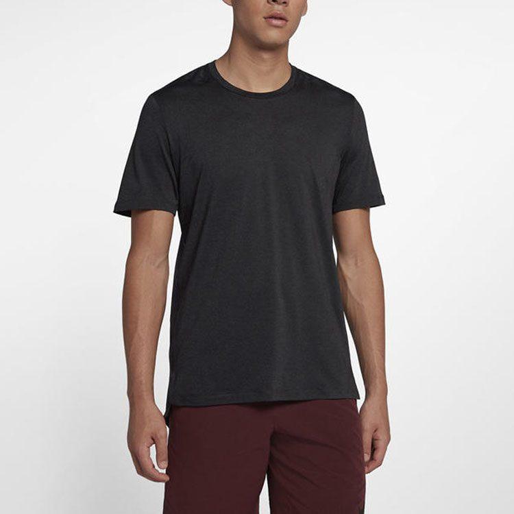 Nike T Shirts Men's Black Crew Neck Moderate Straight Fit 928016-010