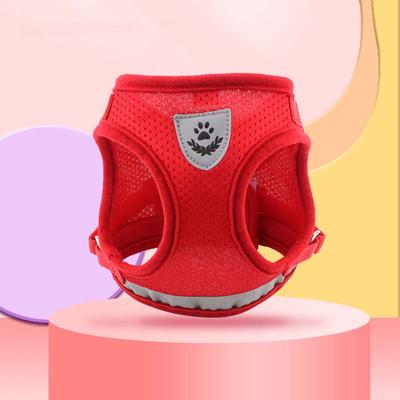 Pet Leashes Rope Breathable Pet Harness Collars Cat and Dog Vest Type Mesh