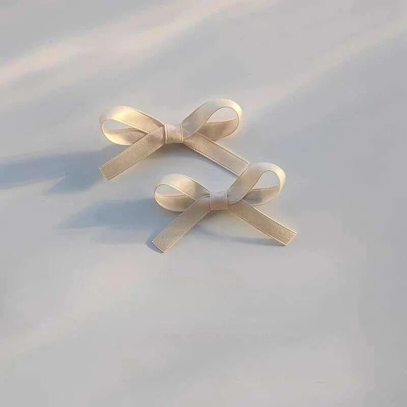 

8 шт., заколки для волос с бантом, милая балетная лента, бант, заколка для волос, зажим для волос, мини-заколки для корейских девушек, женские головные уборы, аксессуары для волос 8pcs белый