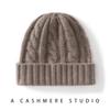 Now Heavy and Thickened Cashmere Hat Women's Warm and Versatile Knitted Bag Head Ear Protection Hat Winter Men's Big Head Circumference Wool Hat