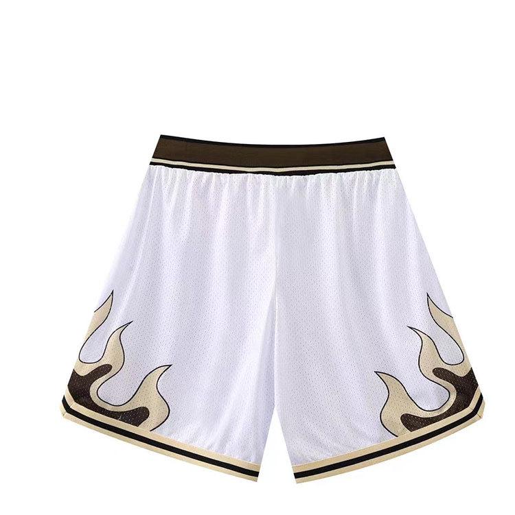 Unisex Sommer Retro Basketballshorts - Atmungsaktives Doppelschicht-Mesh, Knielang & Trendy