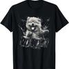 Funny Chow Chow Dog Playing Drums T-Shirt