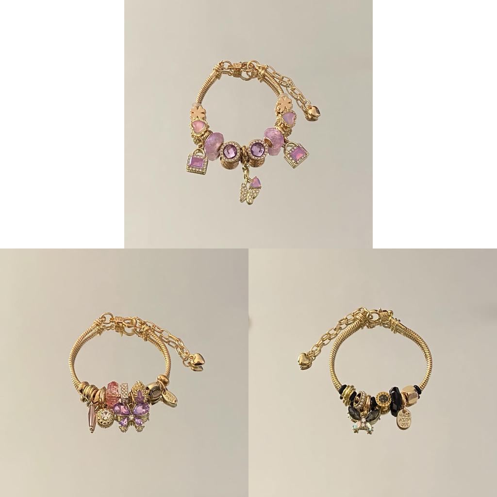 Butterfly Crystal Alloy Bracelet For Women And Men Fashion Jewelry Accessory