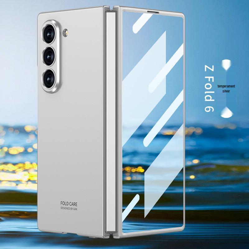 

Прочный ультратонкий чехол для Galaxy Z Fold6: Складной противоударный жесткий чехол и защита экрана Samsung Galaxy Z Fold6