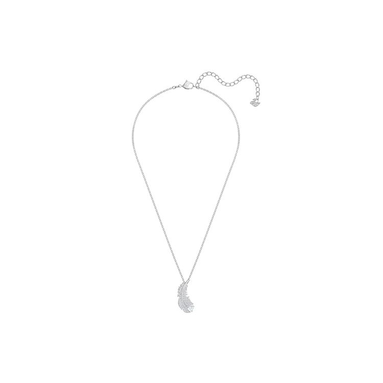Swarovski Idyllia Rhodium Plated Necklaces Womens White