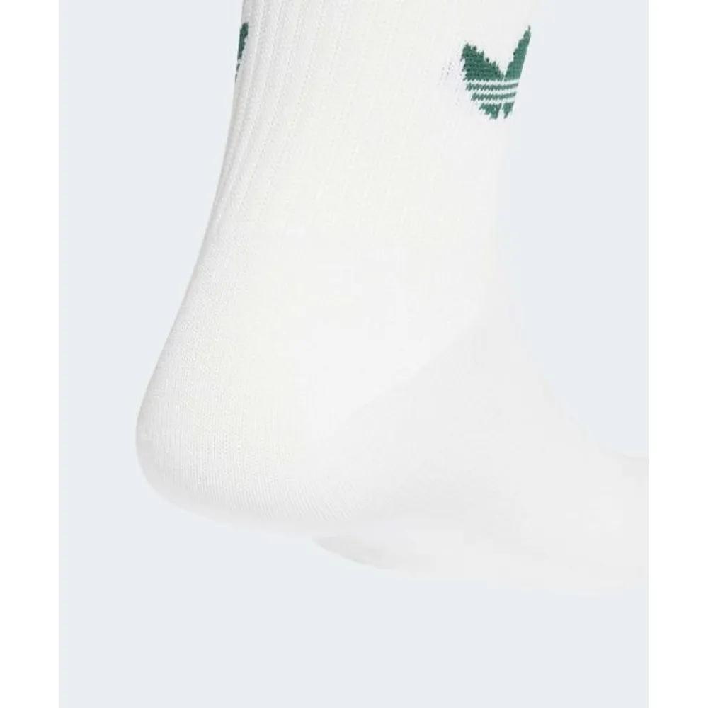 adidas 3-Stripe Crew Socks 3 Pairs - White:Ruby:Green:Blue KT1690 6275101