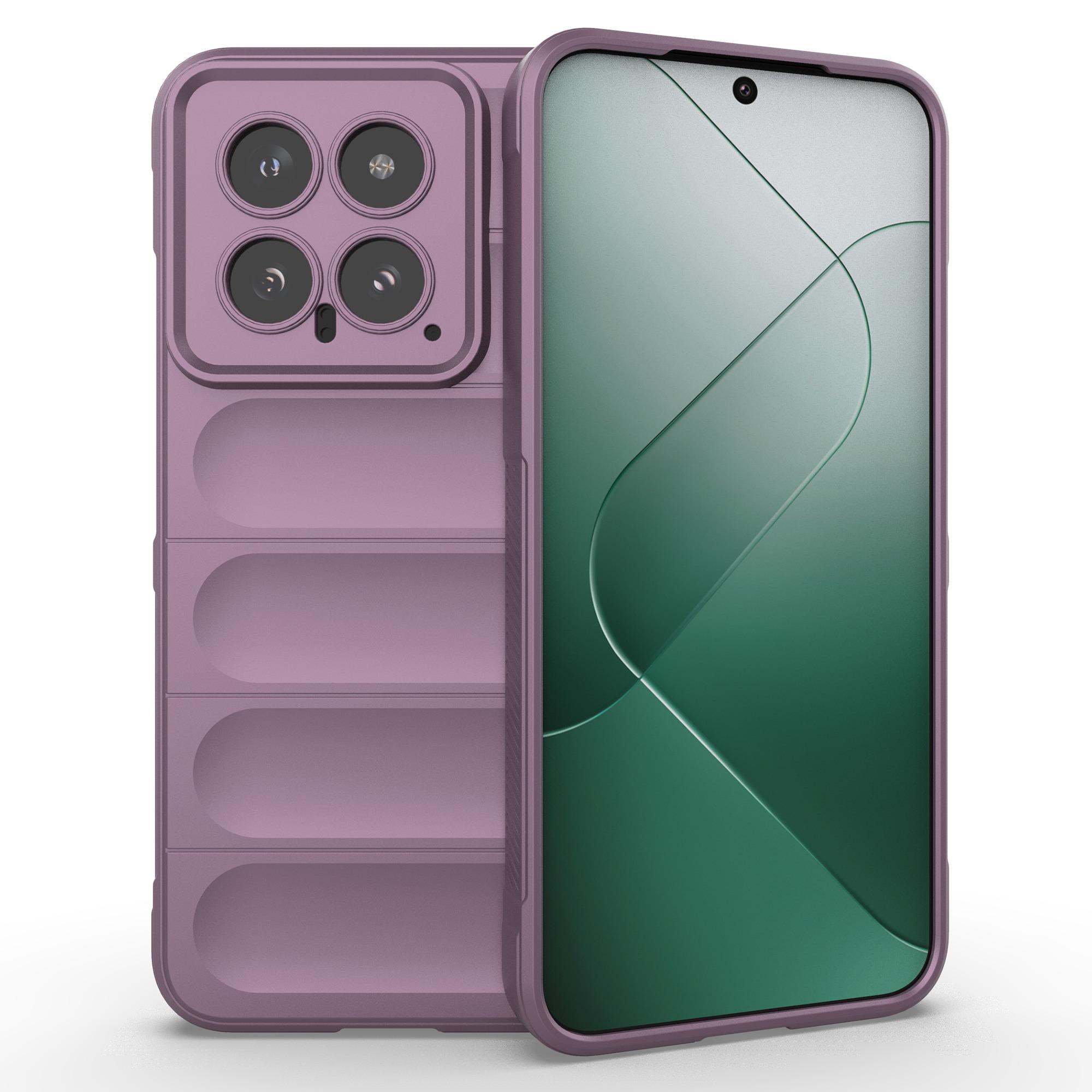 

For Xiaomi 14 Case Soft TPU Back Shell Rugged Phone Protector Cover Light Purple