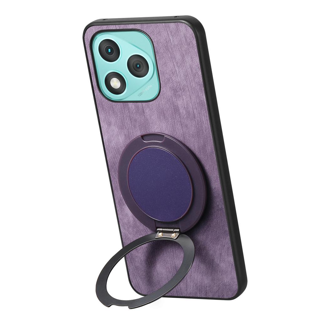 Etui na telefon Honor 400 Lite 5G z obrotową podpórką, łagodzące stres, retro skórzany tylny panel