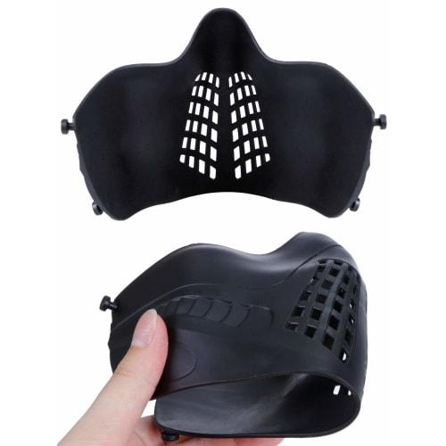 PHOENIX IKKI 2-Way Fast Helmet Attachment, 3-Band Design, Stable, Fog-Free, Unisex, Breathable, Tactical Face Mask, Half Mask, Face Guard, Airsoft Gea