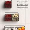 Wall-Mounted Spice Rack & Vegetables Basket with Onion, Ginger, Garlic Storage