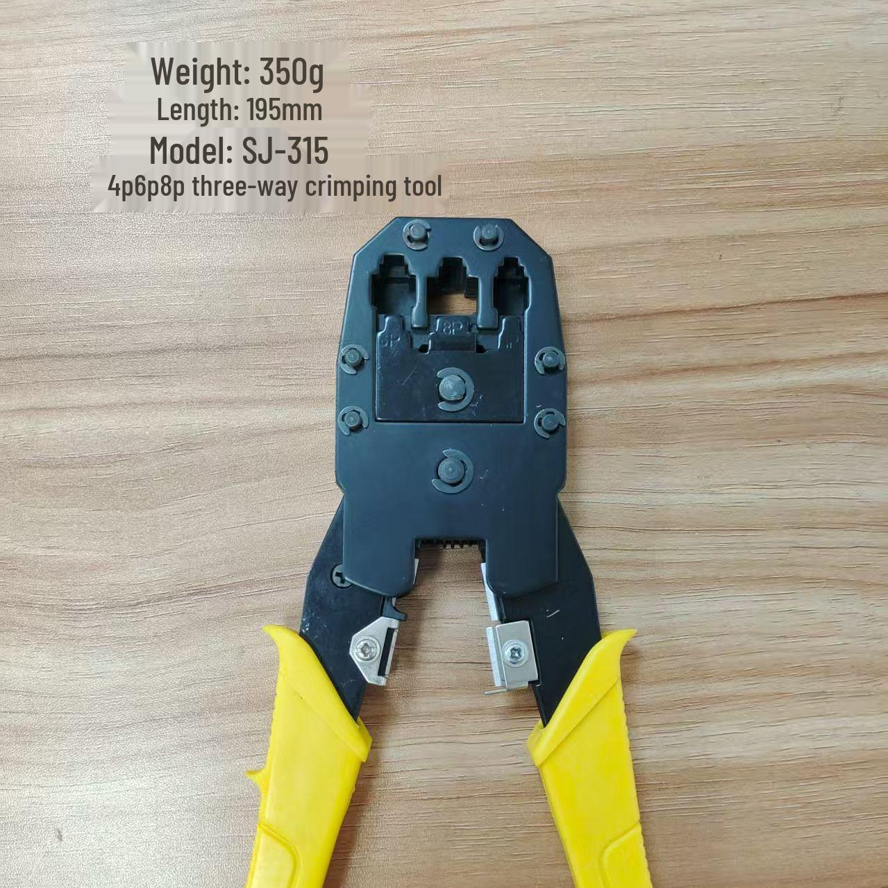 

Профессиональный набор инструментов для обжима сетевых кабелей - Включает тестер, плоскогубцы и разъемы для категории 6