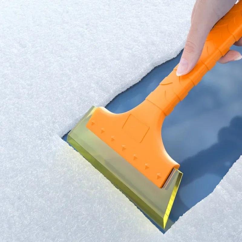 Schneeschaufel aus Silikon-Kuhsehnenmaterial zur Schneeräumung, multifunktionaler Schneeschaber für Autos und Schneebürste zur Reinigung