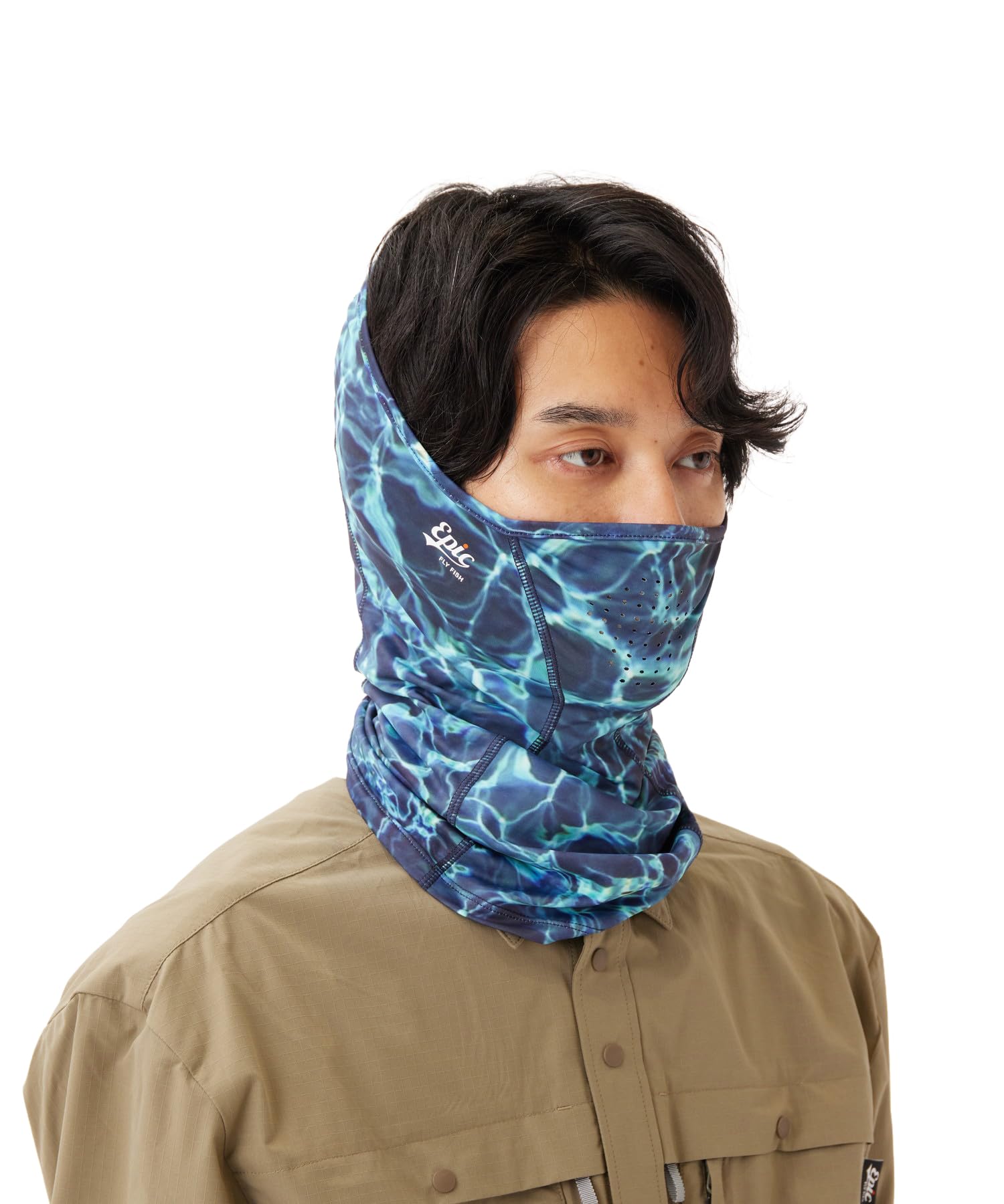 Snow Peak Neck Gator Neck BLUE PT One EP-AC-26SU002 Warmer, Snood, Cowl, Men s & Women s,