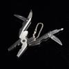 Outdoor Keychain Pliers Multifunction Folding Plier Mini Steel Folding Keychain Screwdriver Portable Camping Tools