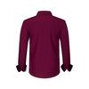 Men's Fashion Spring and Summer Top Patchwork T-shirt Long Sleeve Turn Down Collar Shirt