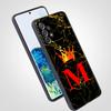 Marble Letter Phone Case For Samsung Galaxy A17 A07 A55 A35 A25 A15 A05 A33 5G A31 A23 A21s A13 A41 A73 A53 A51 A71 A03 S10Cover