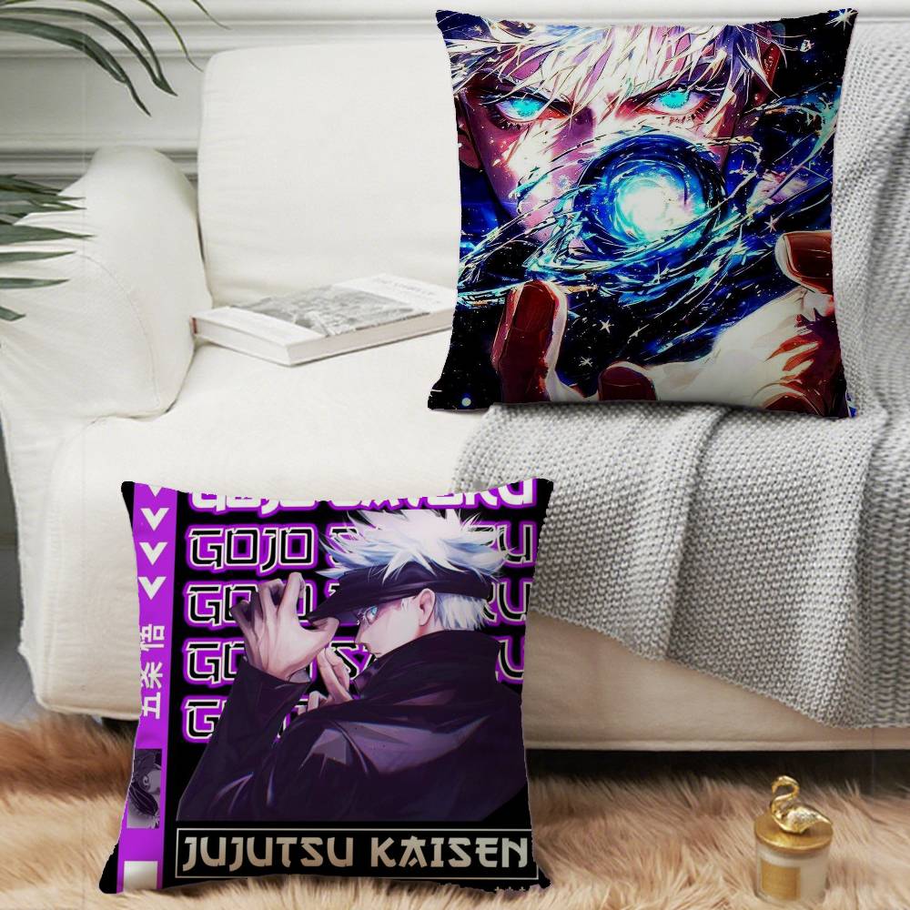 J-Jujutsu Kaisen Gojo Satoru Pillow Case Home Decor Throw For Sofa Bed Car Room Decor Gift Idea