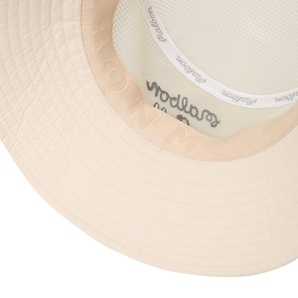 MALBON GOLF Mesh Ventilation Bucket Hat Beige