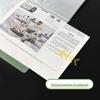Gradient Transparent Multi-layer Music Score & Test Paper Folder - Large Capacity Storage Book with Flip-over Insert Pages