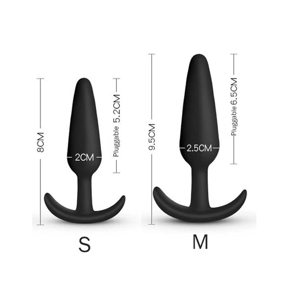Anal Plug Soft Silicone Anal Butt Plug Stimulator Adult Sex Toys for Men/Women Prostate Massager Anal Trainer
