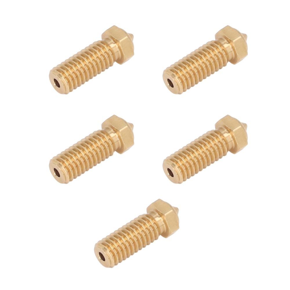 5PCS Precision Nozzle 3D Printer Nozzle Brass Material Printing Nozzle for QIDI X Max3 Smart3 Plus3