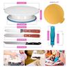 124-Piece Cake Decorating Kit With Rotating Turntable Piping Tips Bags Icing Scraper Tools Baking Enthusiasts