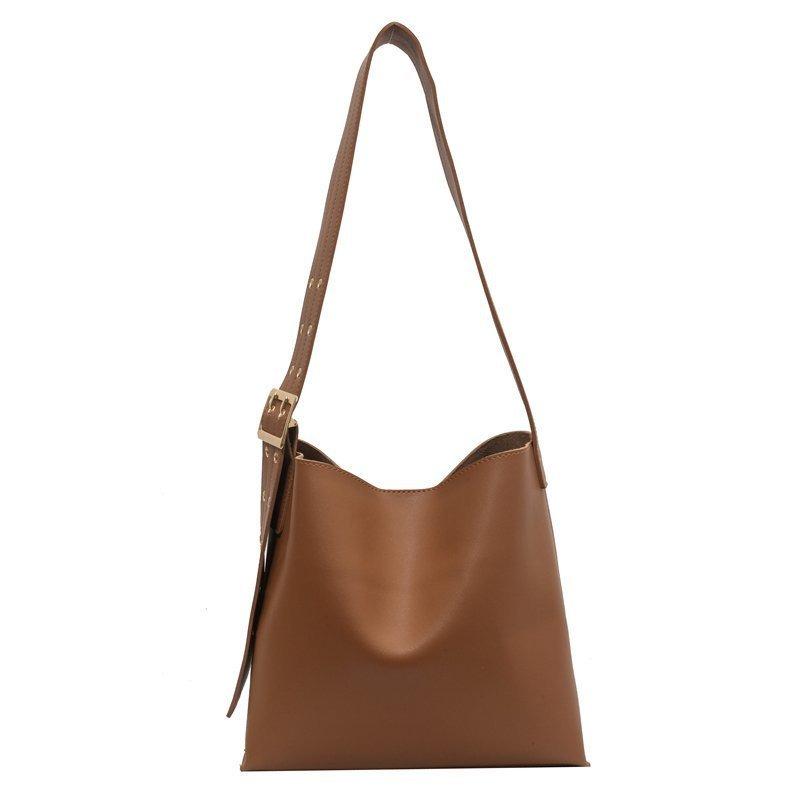 College Trend Bucket Bag Large Capacity Women's Bag Crossbody Shoulder Muse Temperament Tote Bag