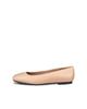 ECCO MARGOT Women's Genuine Leather Ballet Flats, Nude, Size 23.5 cm, 3E
