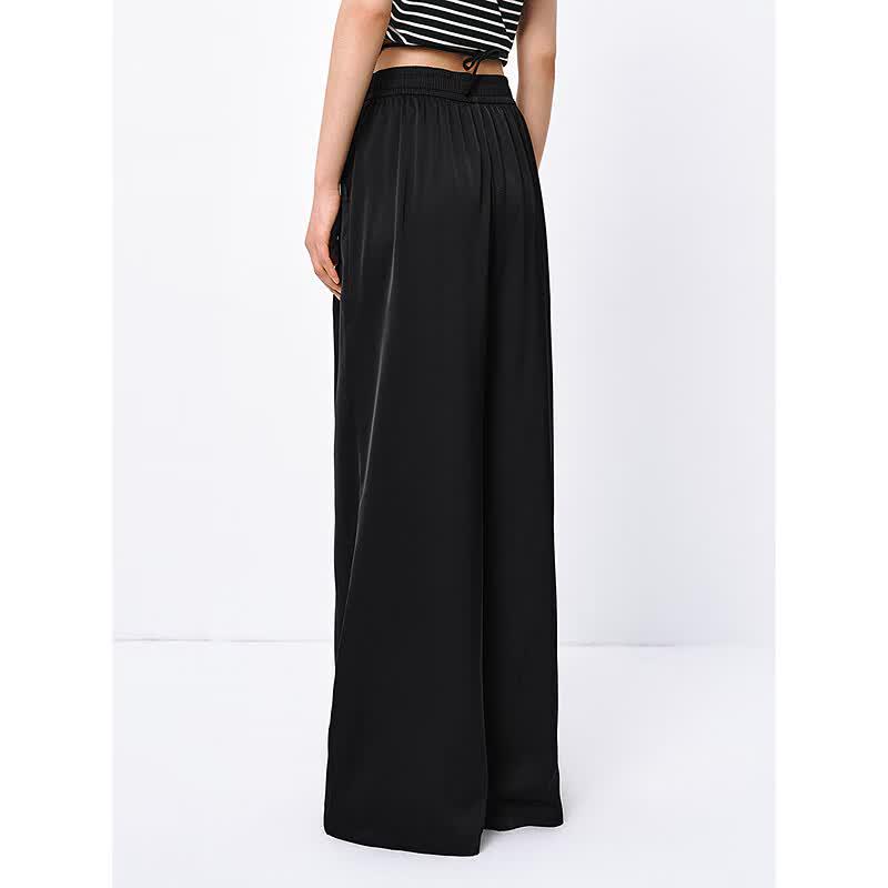 PEACEBIRD Women's Summer High-Waist Wide-Leg Casual Pants