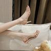 French Heel Sandals Women Summer Slim Strap Handmade High Heel Open Toe Dress Shoes New Arrival