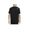 Nike Rundhals Logo Atmungsaktives Kurzarm T-Shirt Herren Tops Schwarz HJ3378-010