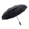 Automatic Ring Buckle Umbrella with Enlarged Hook, Foldable, Portable, Reinforced, Dual-Use for Sun and Rain, Unisex, Sun Protection