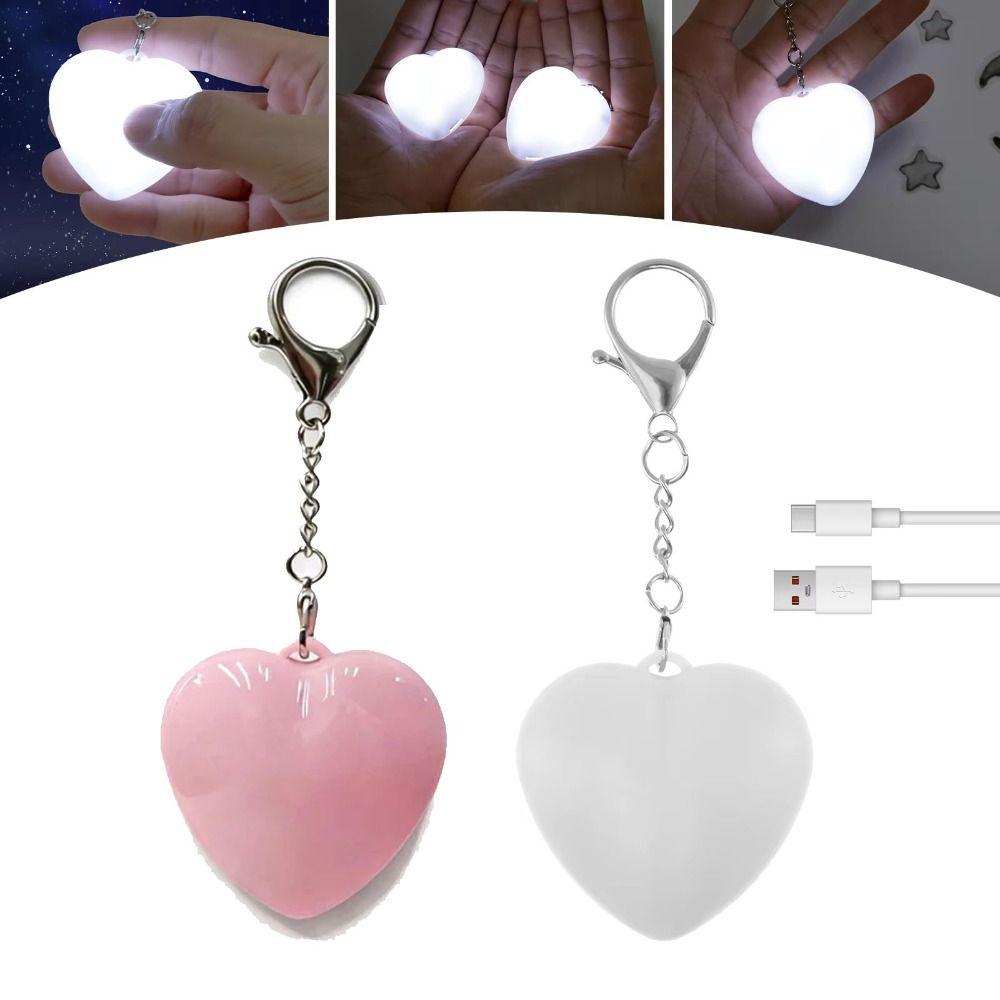 Akumulatorowa lampa powodziowa plecakowa, lampka do torebki w kształcie serca z czujnikiem dotykowym, dla kobiet/dziewcząt
