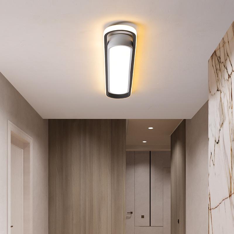 Modern LED Ceiling Lamps Rectangular Aisle Lights Long Strip Living Room Corridor Kitchen Nordic Creative Balcony Light Fixtures