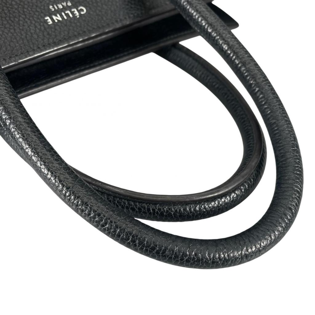 CELINE Luggage micro shopper S-AI-4168 Handbag black Women used