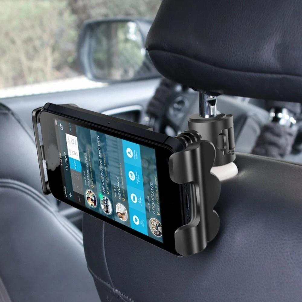 360 Rotation Car Headrest Mount Adjustable Tablet Stand Holder Mobile Phone Mount  Computer Stand