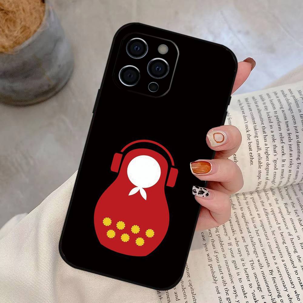 

Russian Dolls Matryoshka Phone Case For iPhone 17, 16,15,14,13,12,11 Plus,Pro Max, Others Soft Black Cover iPhone17Air